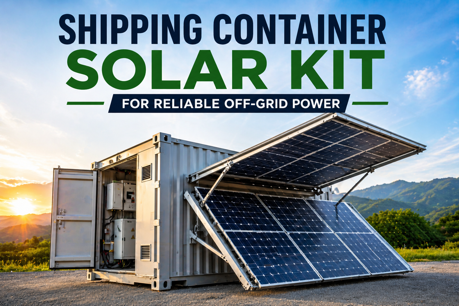 Shipping Container Solar Kit Guide for Smart Energy 2026 - News A Track