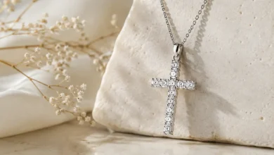 Lab Grown Diamond Cross Necklace