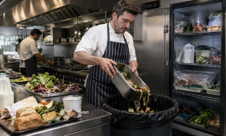 food waste in UK hospitality