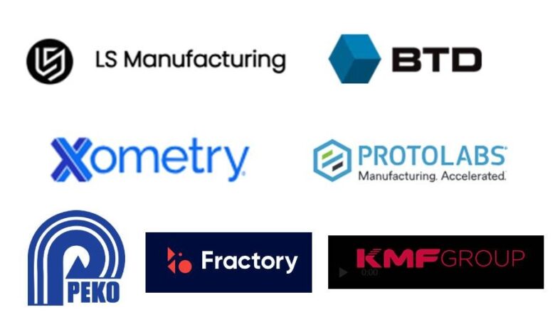 Infographic comparing 7 leading precision manufacturers in 2026 across 4 key metrics, highlighting LS Manufacturing's top performance.