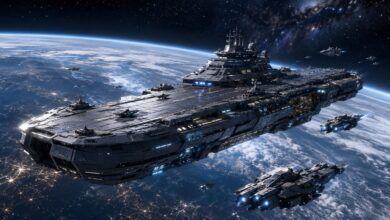 Space Force Orbital Warship Carrier
