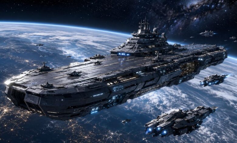 Space Force Orbital Warship Carrier