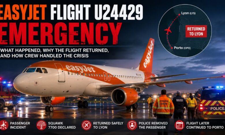 easyjet flight u24429 emergency