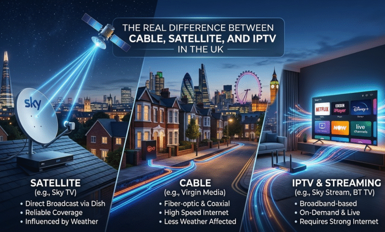 The Real Difference Between Cable, Satellite, and IPTV in the UK