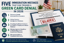 Five Immigration Mistakes That Can Trigger a Green Card Denial in 2026