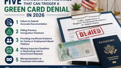 Five Immigration Mistakes That Can Trigger a Green Card Denial in 2026