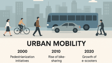 Modern active travel and light electric transport in a UK city