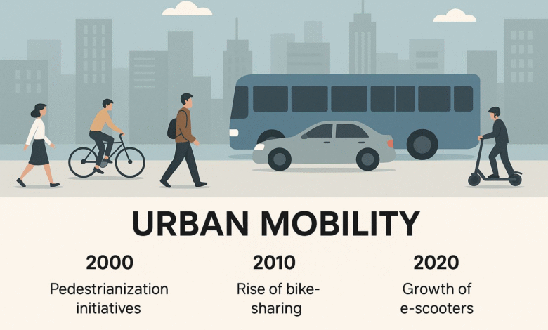 Modern active travel and light electric transport in a UK city